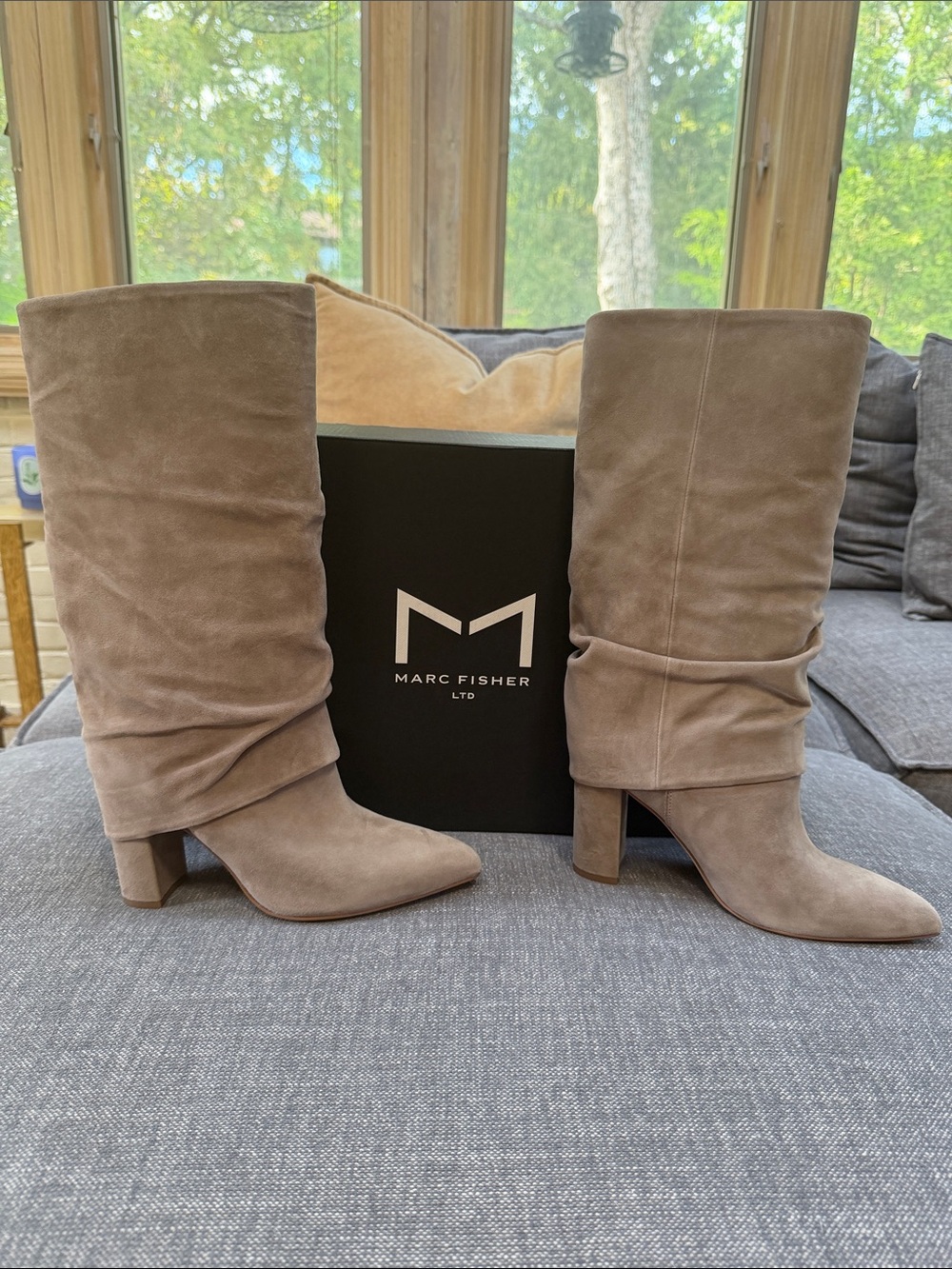 NWT Marc Fisher suede boots